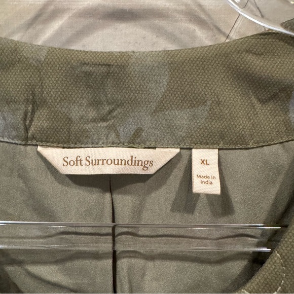 Soft Surroundings D’oro Bolero Jacket in Olive Desert Multi Sz XL - Picture 3 of 6